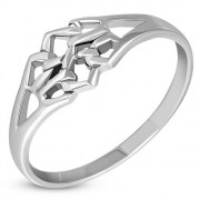 Delicate Celtic Knot Silver Ring, rp674